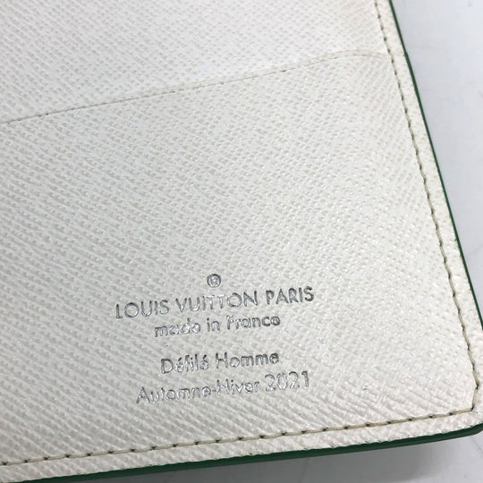 LOUIS VUITTON Long Wallet Purse M80801 Monogram canvas green Monogram Everyday LV Portefeuille Blaza mens Used Authentic