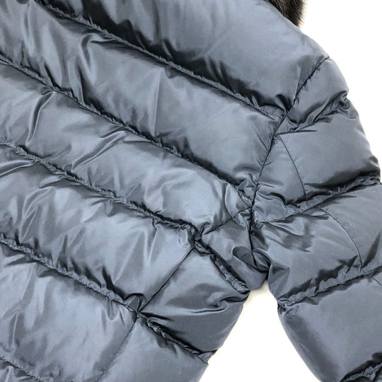 PRADA Down jacket Down, Nylon Navy Women 42S Used Authentic