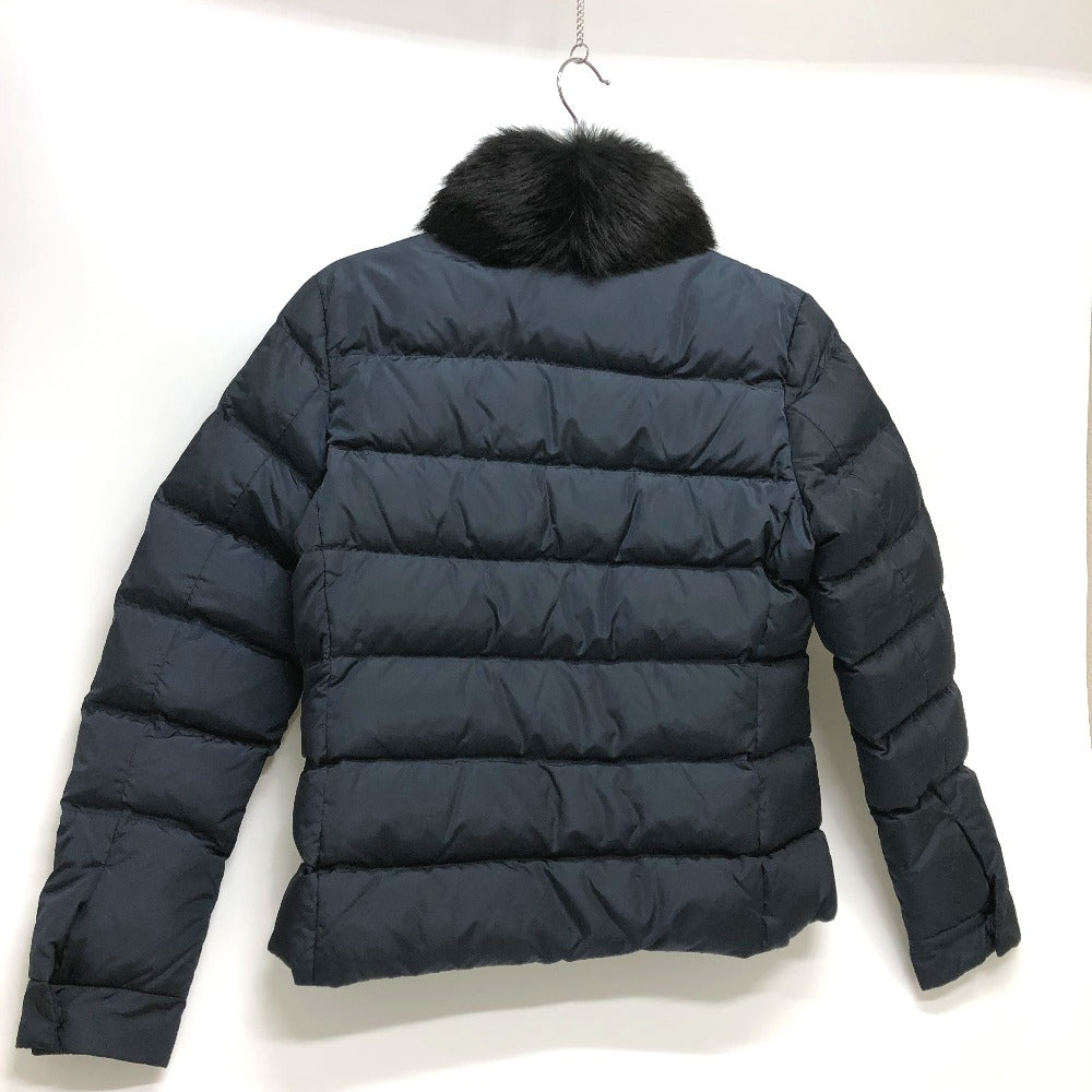 PRADA Down jacket Down, Nylon Navy Women 42S Used Authentic