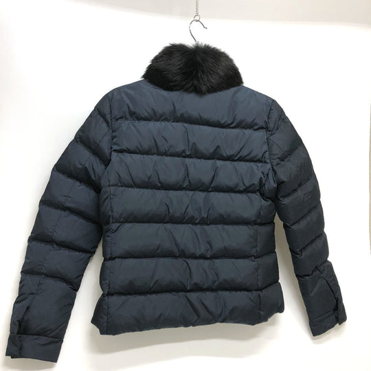 PRADA Down jacket Down, Nylon Navy Women 42S Used Authentic
