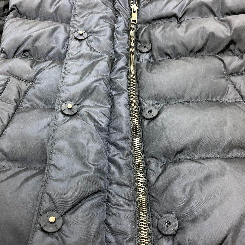 PRADA Down jacket Down, Nylon Navy Women 42S Used Authentic