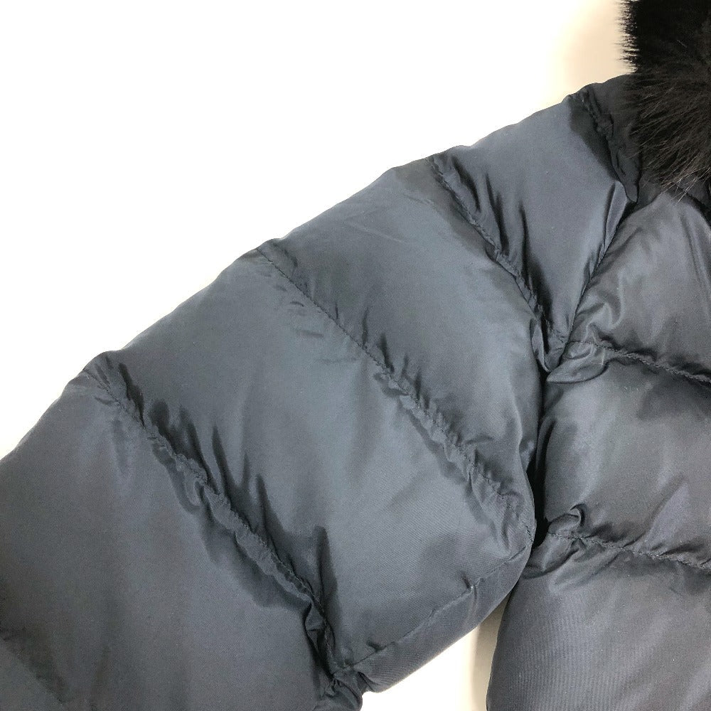PRADA Down jacket Down, Nylon Navy Women 42S Used Authentic