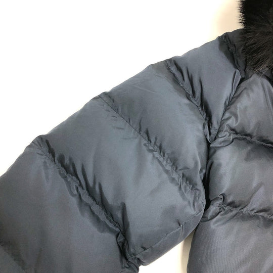 PRADA Down jacket Down, Nylon Navy Women 42S Used Authentic