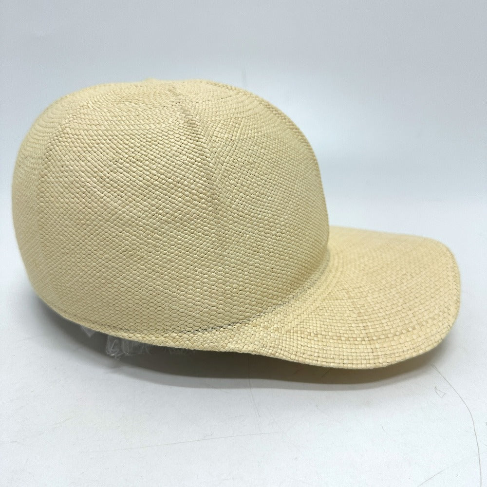 HERMES cap Cotton, Viscose beige Panama Brisa Newsboy Cap Riley unisex(Unisex) 58 Used Authentic
