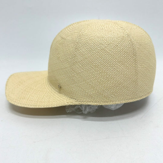 HERMES cap Cotton, Viscose beige Panama Brisa Newsboy Cap Riley unisex(Unisex) 58 Used Authentic
