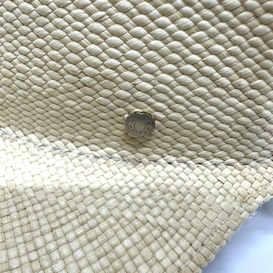 HERMES cap Cotton, Viscose beige Panama Brisa Newsboy Cap Riley unisex(Unisex) 58 Used Authentic