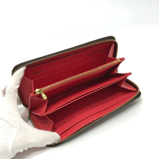 LOUIS VUITTON Long Wallet Purse M61364 Monogram canvas Brown Monogram zippy wallet totem Women Used Authentic
