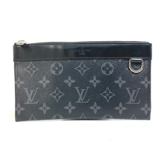 LOUIS VUITTON Pouch M44323 Monogram Eclipse Canvas black Monogram Eclipse Pochette Discovery PM mens Used Authentic