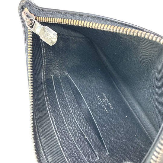 LOUIS VUITTON Pouch M44323 Monogram Eclipse Canvas black Monogram Eclipse Pochette Discovery PM mens Used Authentic