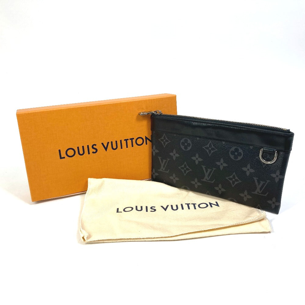 LOUIS VUITTON Pouch M44323 Monogram Eclipse Canvas black Monogram Eclipse Pochette Discovery PM mens Used Authentic