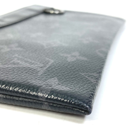 LOUIS VUITTON Pouch M44323 Monogram Eclipse Canvas black Monogram Eclipse Pochette Discovery PM mens Used Authentic