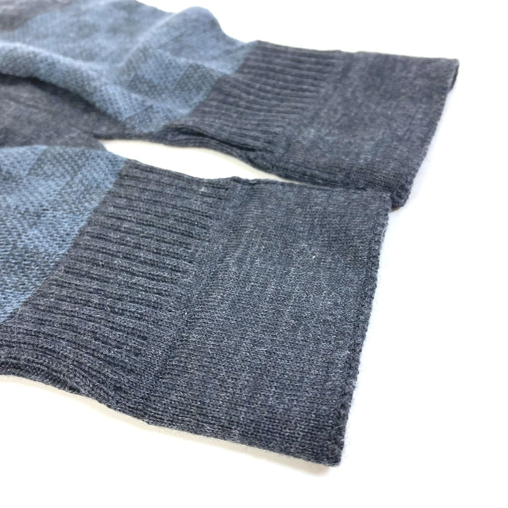 LOUIS VUITTON Glove M70008 Wool, Elastane Gray type Damier Grafitte Damier Gon Petit mens Used Authentic