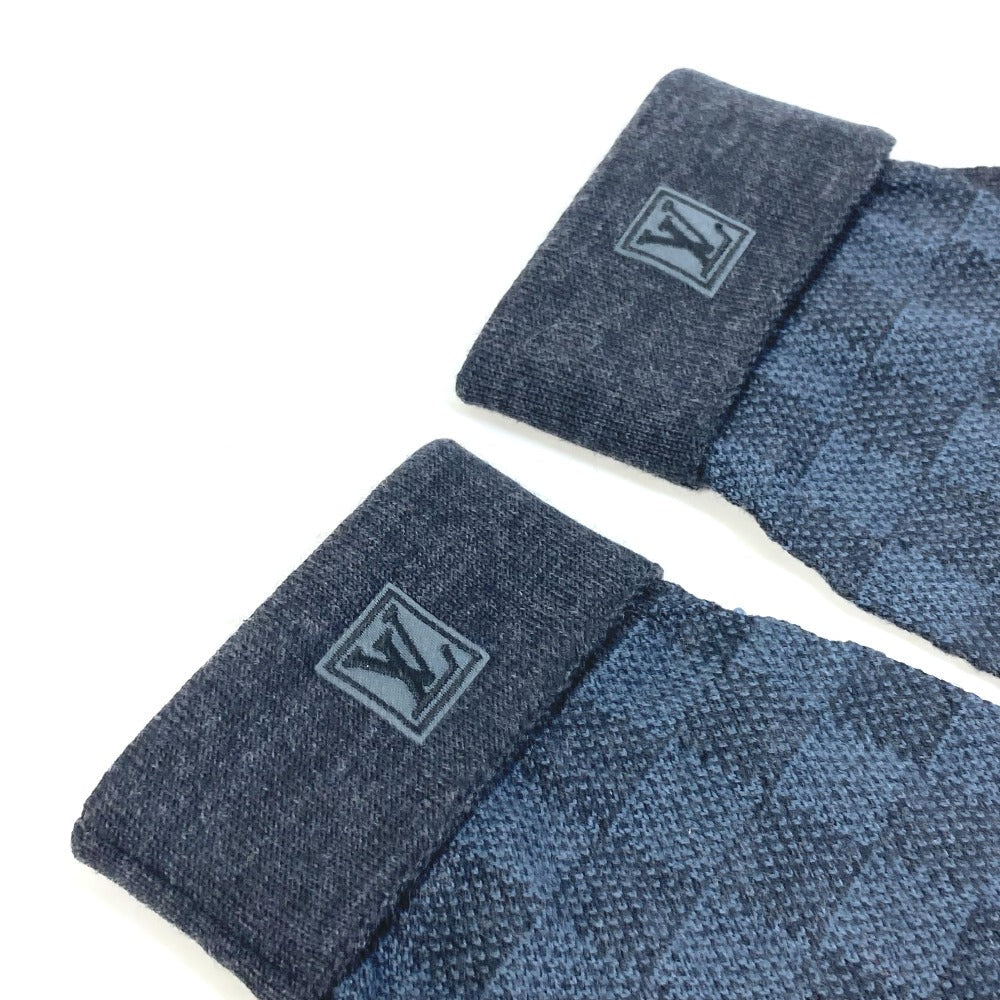 LOUIS VUITTON Glove M70008 Wool, Elastane Gray type Damier Grafitte Damier Gon Petit mens Used Authentic