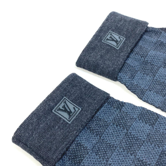 LOUIS VUITTON Glove M70008 Wool, Elastane Gray type Damier Grafitte Damier Gon Petit mens Used Authentic