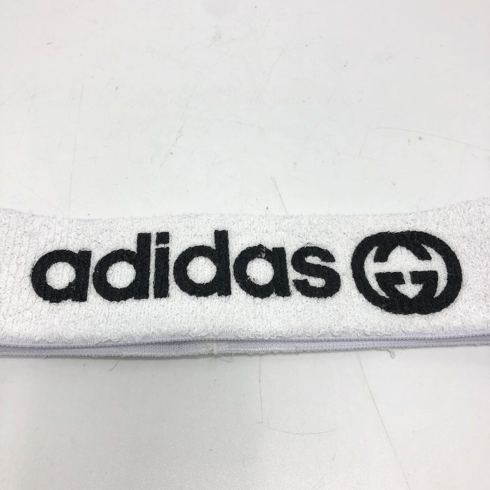 GUCCI hair accessory 703594 polyester white logo Adidas adidas collaboration Women M Used Authentic