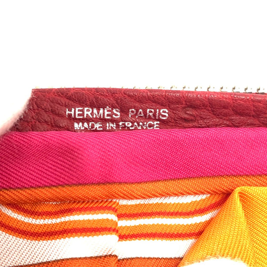 HERMES Tote Bag Buffel Skipper / Silk Red silky pop handbag Brides de Gala Women Used Authentic