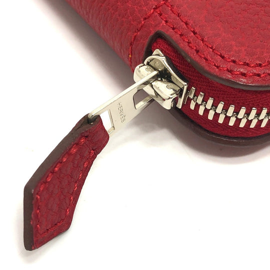 HERMES Tote Bag Buffel Skipper / Silk Red silky pop handbag Brides de Gala Women Used Authentic