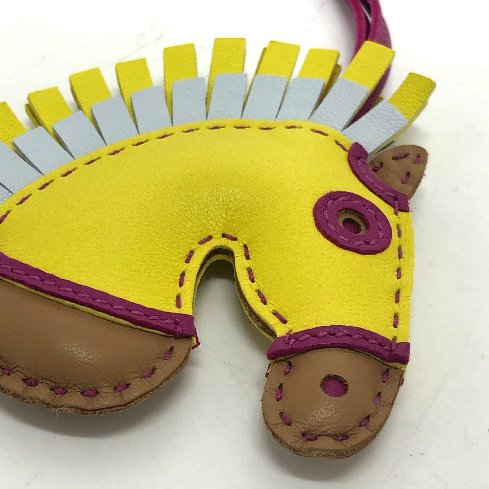 HERMES Bag charm Anyo Miro yellow Gigi Camaille sylvest/horse/zebra