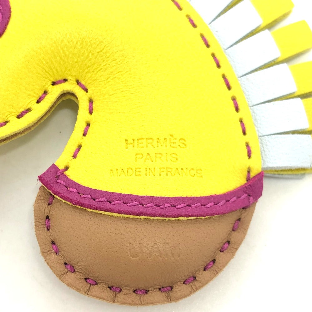 HERMES Bag charm Anyo Miro yellow Gigi Camaille sylvest/horse/zebra