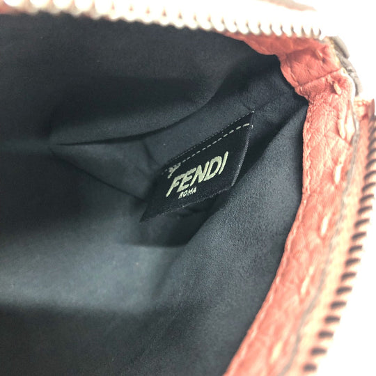 FENDI Pouch 8N0114 leather pink Celeria Women Used Authentic