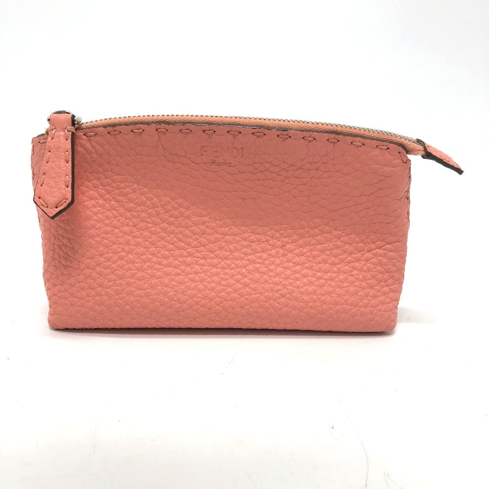 FENDI Pouch 8N0114 leather pink Celeria Women Used Authentic