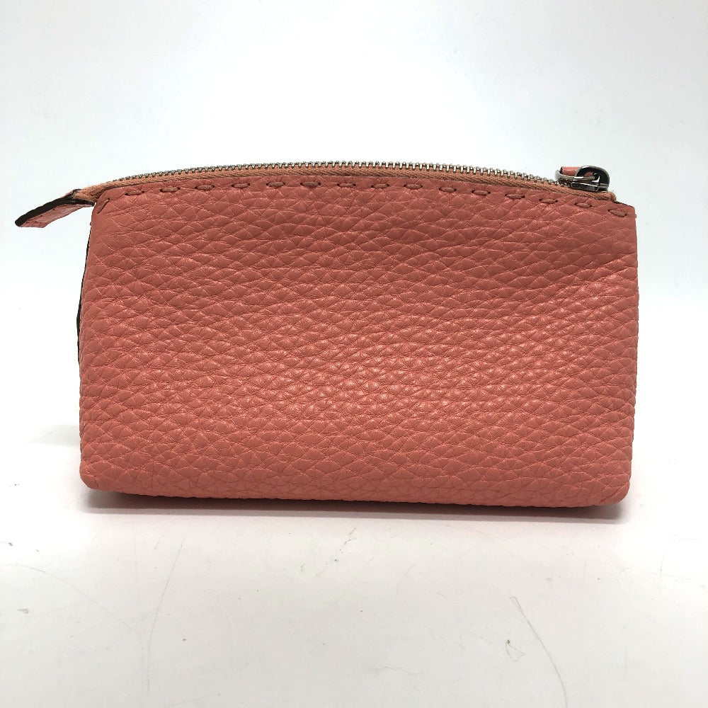 FENDI Pouch 8N0114 leather pink Celeria Women Used Authentic