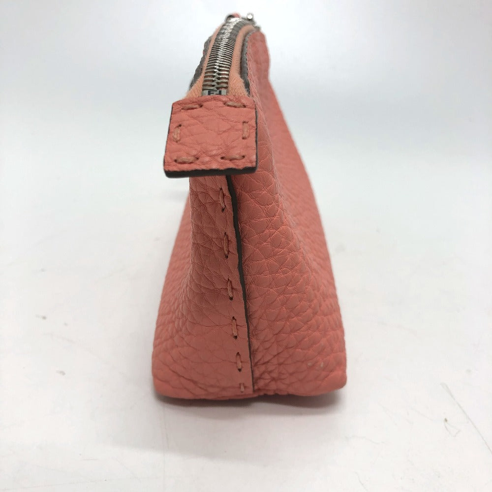 FENDI Pouch 8N0114 leather pink Celeria Women Used Authentic