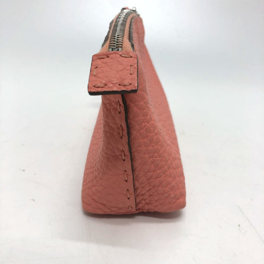 FENDI Pouch 8N0114 leather pink Celeria Women Used Authentic