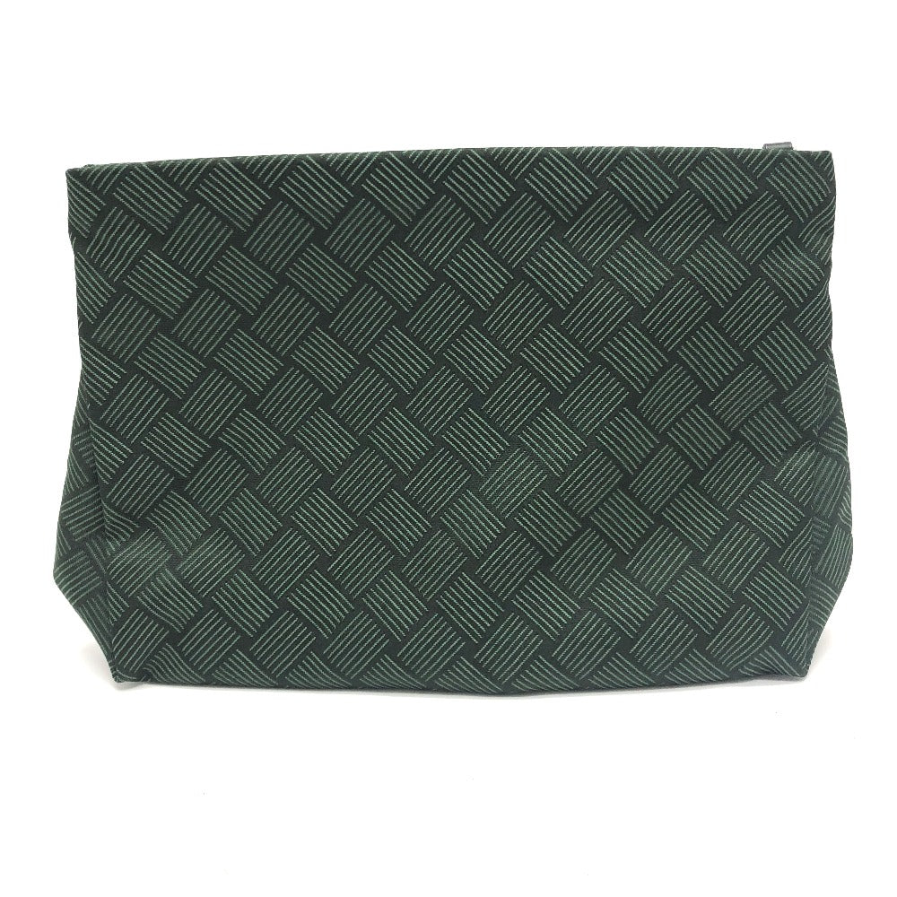 BOTTEGAVENETA Clutch bag canvas green All-over pattern INTRECCIATO With pouch strap Women Used Authentic