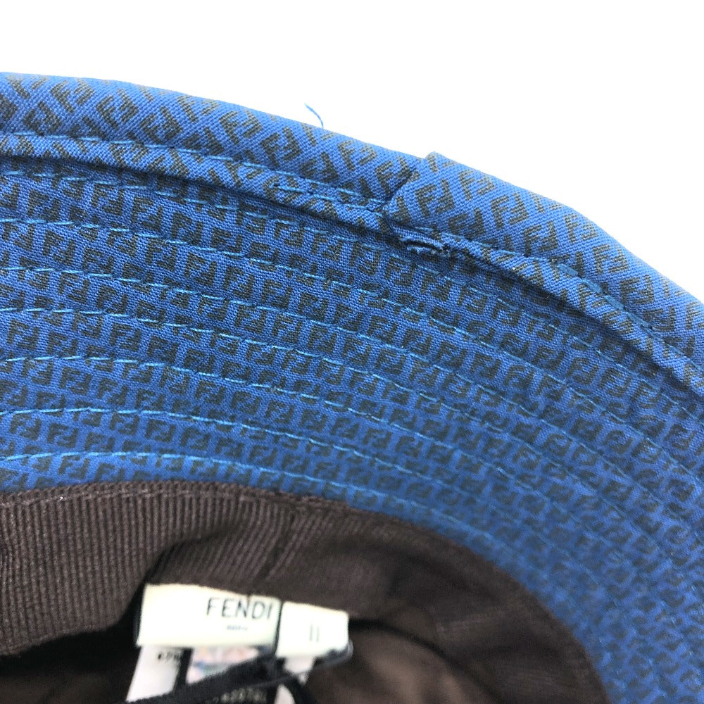FENDI hat FSQ104 cotton Navy Zucchino Bucket hat hat Women 2 Used Authentic