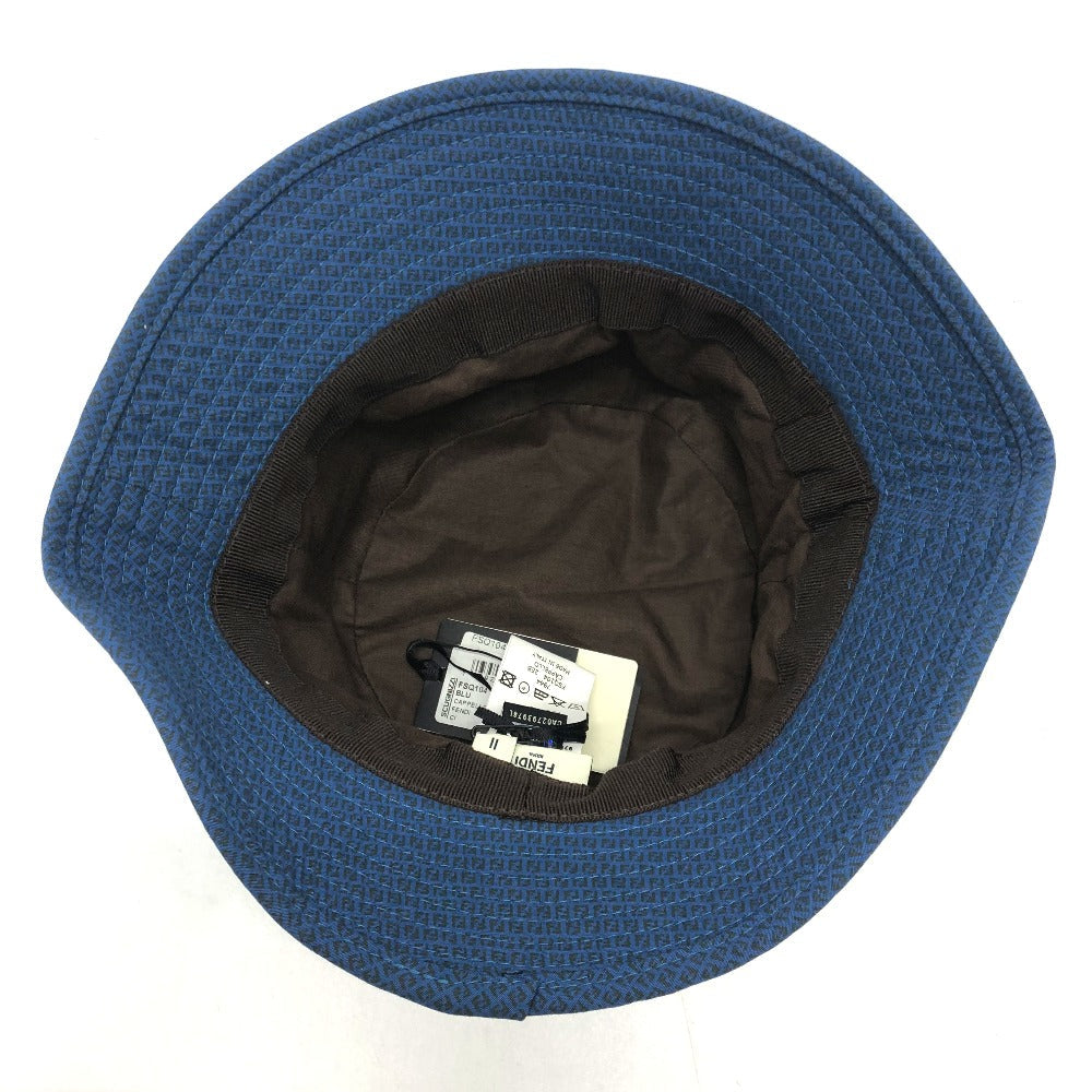 FENDI hat FSQ104 cotton Navy Zucchino Bucket hat hat Women 2 Used Authentic