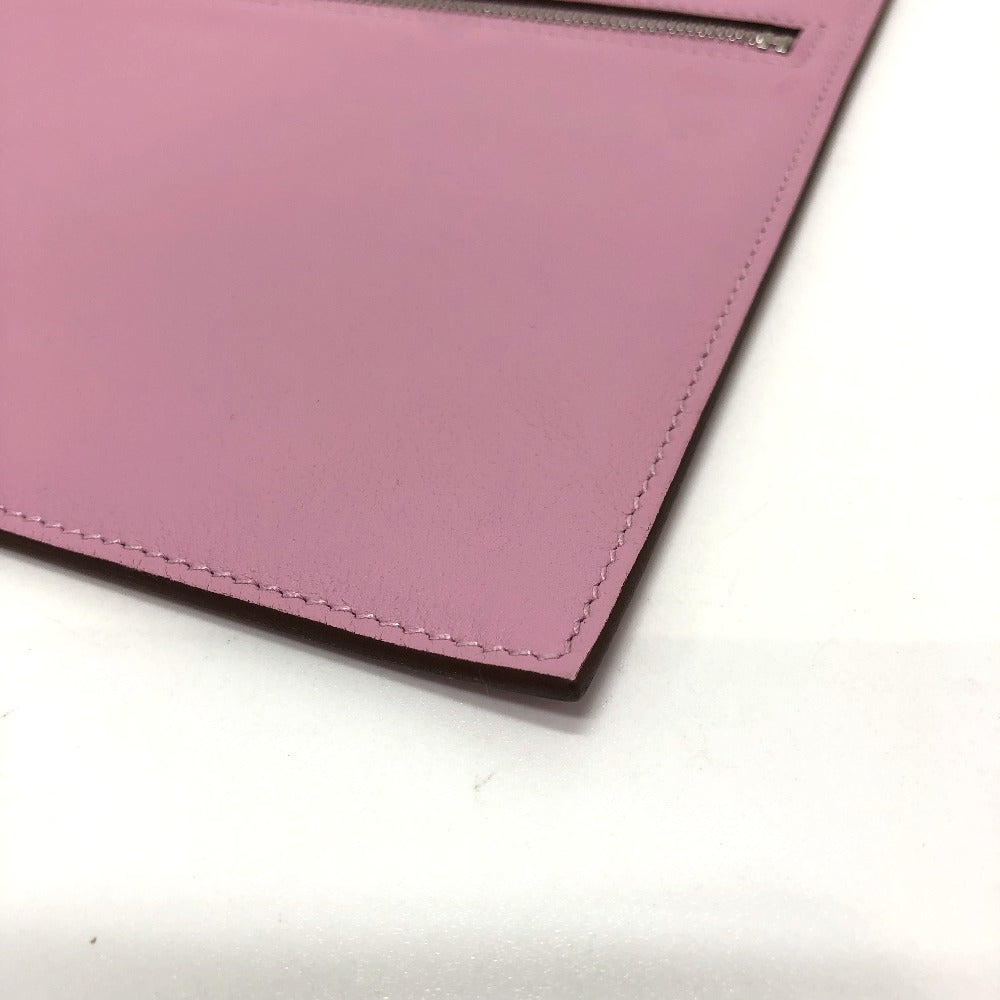 HERMES Pouch Swift pink Birkin Bag Pocket Women Used Authentic