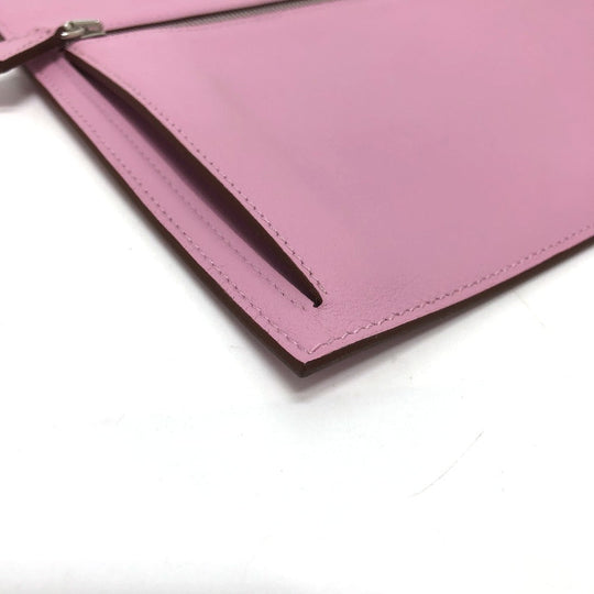 HERMES Pouch Swift pink Birkin Bag Pocket Women Used Authentic