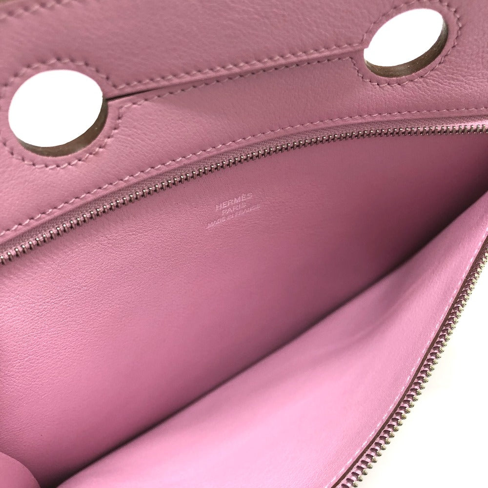 HERMES Pouch Swift pink Birkin Bag Pocket Women Used Authentic