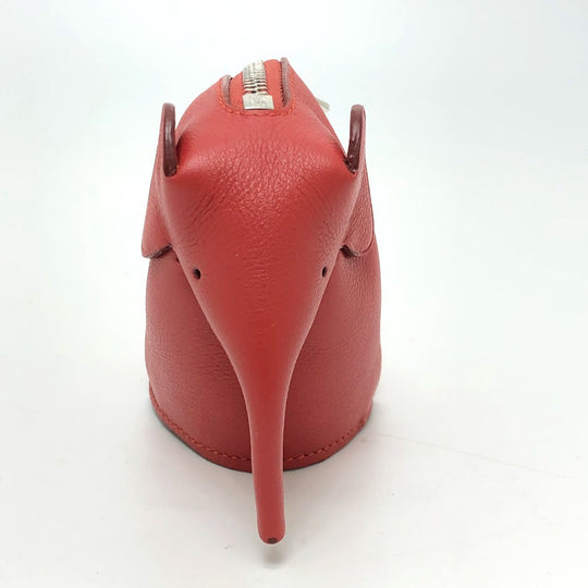 LOEWE Shoulder Bag leather pink animal collection mini Women Used Authentic