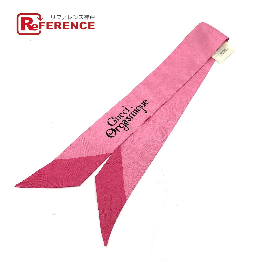 GUCCI scarf 6231445 silk pink Fashion Accessories Orgasmique 5/2 86cm
