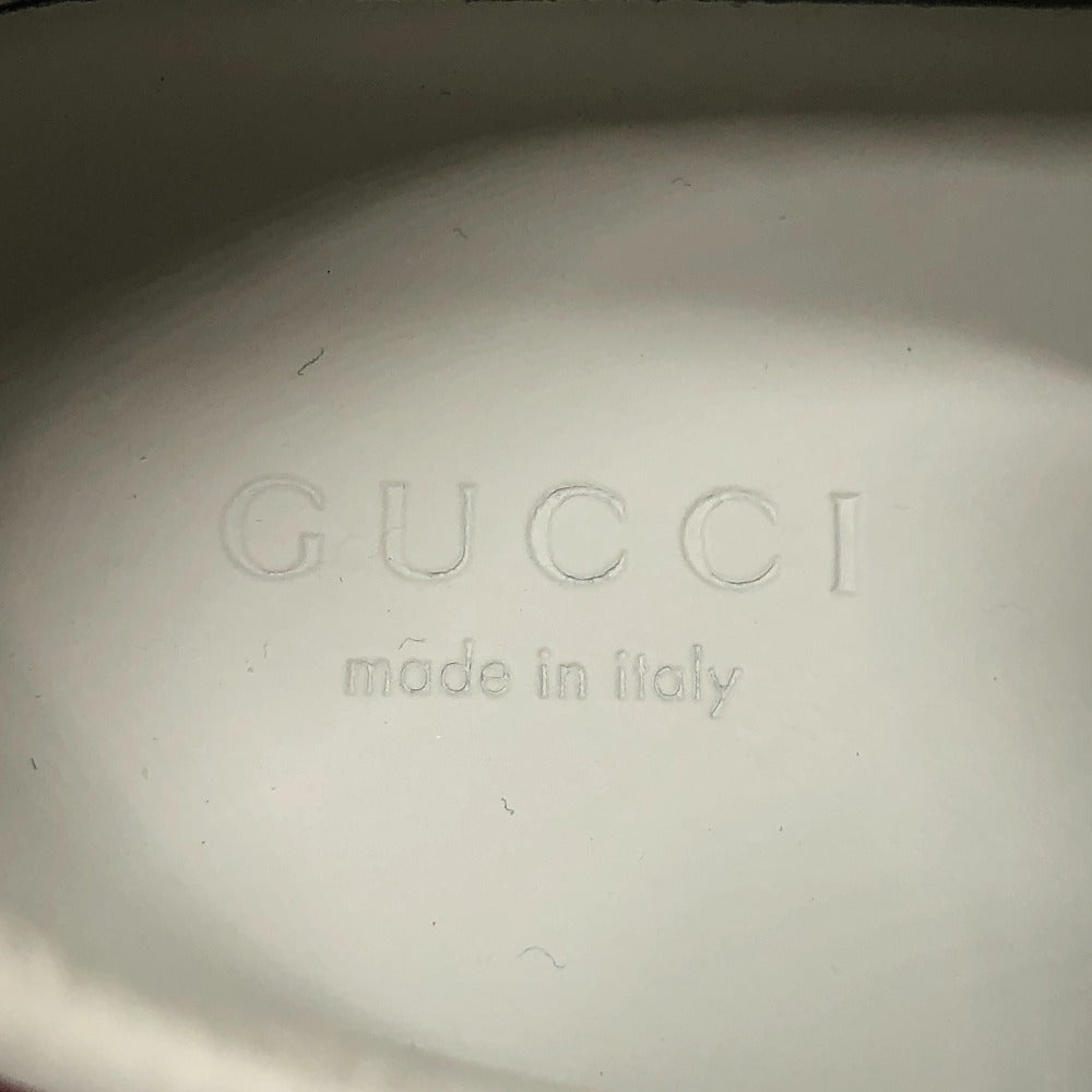 GUCCI sneakers leather white sherry line cat Cat Kids 32 Used Authentic