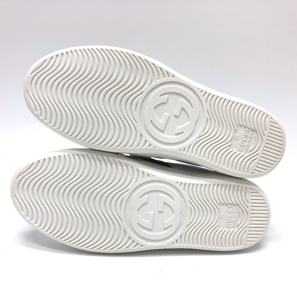 GUCCI sneakers leather white sherry line cat Cat Kids 32 Used Authentic