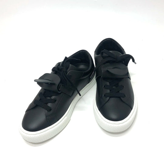 HERMES sneakers leather black day kelly buckle Women 35 Used Authentic
