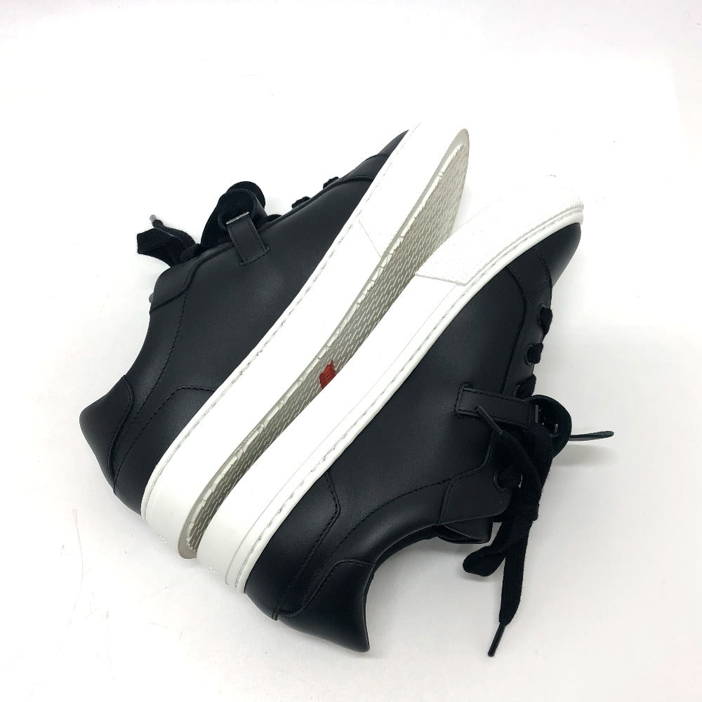 HERMES sneakers leather black day kelly buckle Women 35 Used Authentic