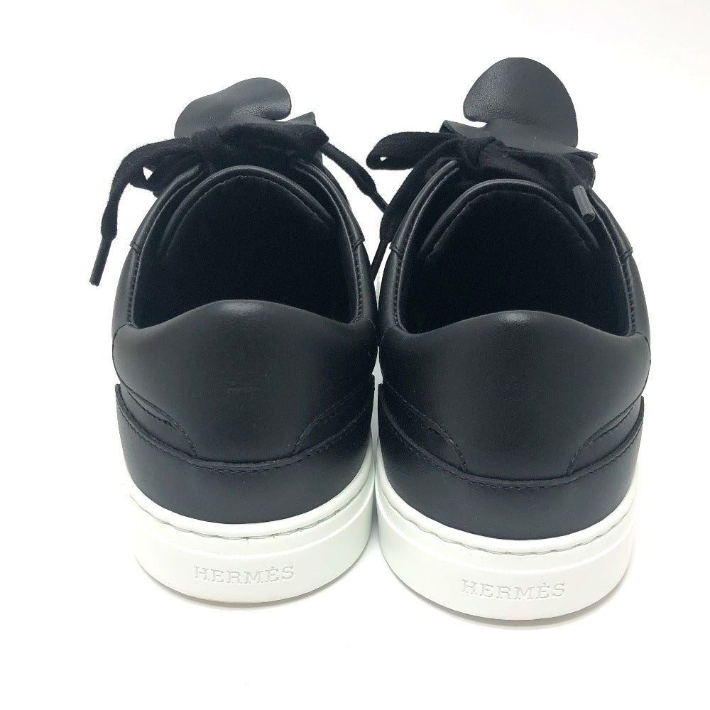 HERMES sneakers leather black day kelly buckle Women 35 Used Authentic