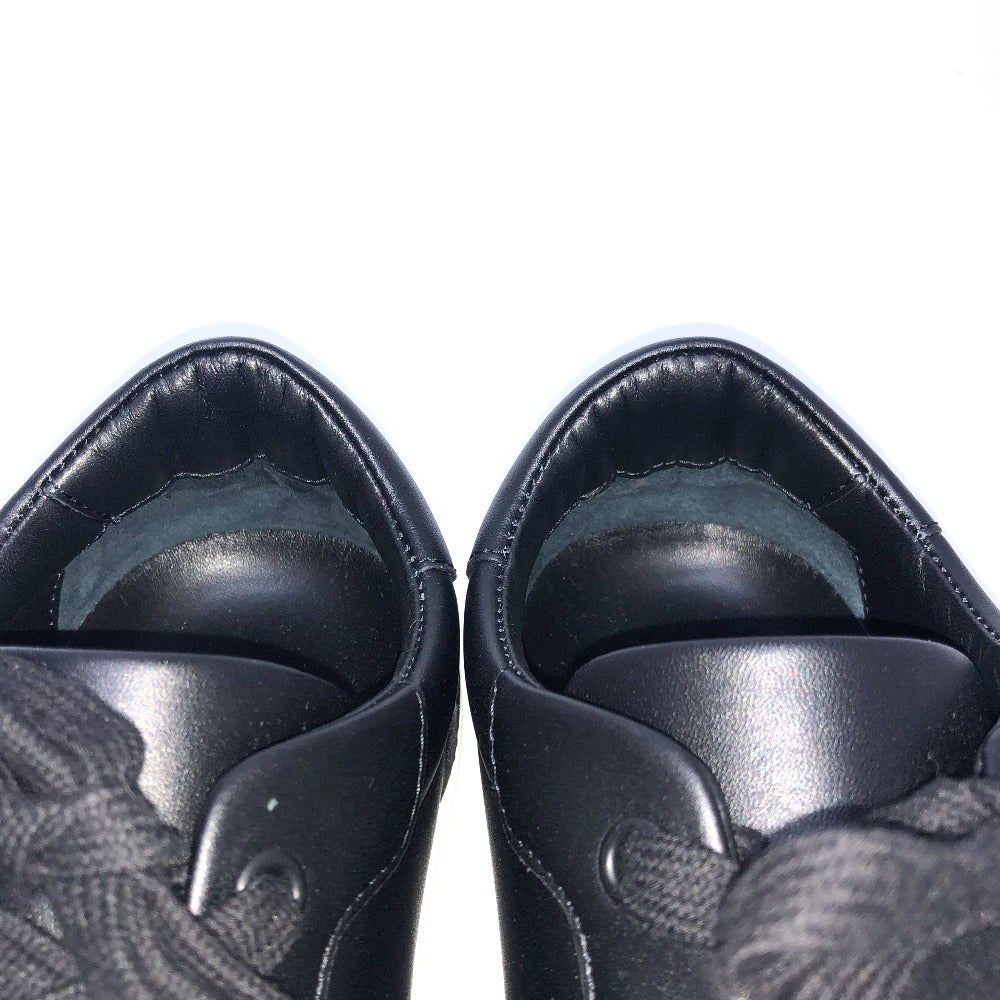 HERMES sneakers leather black day kelly buckle Women 35 Used Authentic