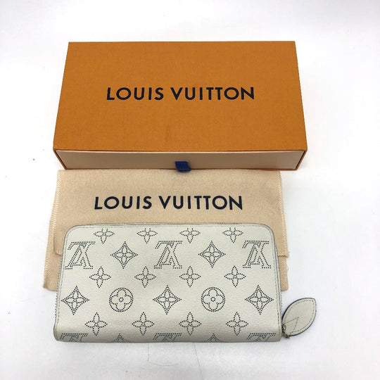 LOUIS VUITTON Long Wallet Purse M69215 Monogram Mahina white Monogram Mahina Zippy wallet