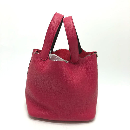 HERMES Handbag Togo Pink type Tote Bag Picotin Lock MM 22