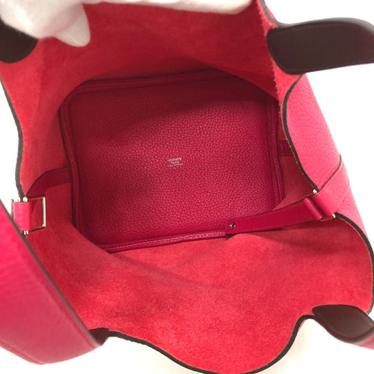 HERMES Handbag Togo Pink type Tote Bag Picotin Lock MM 22