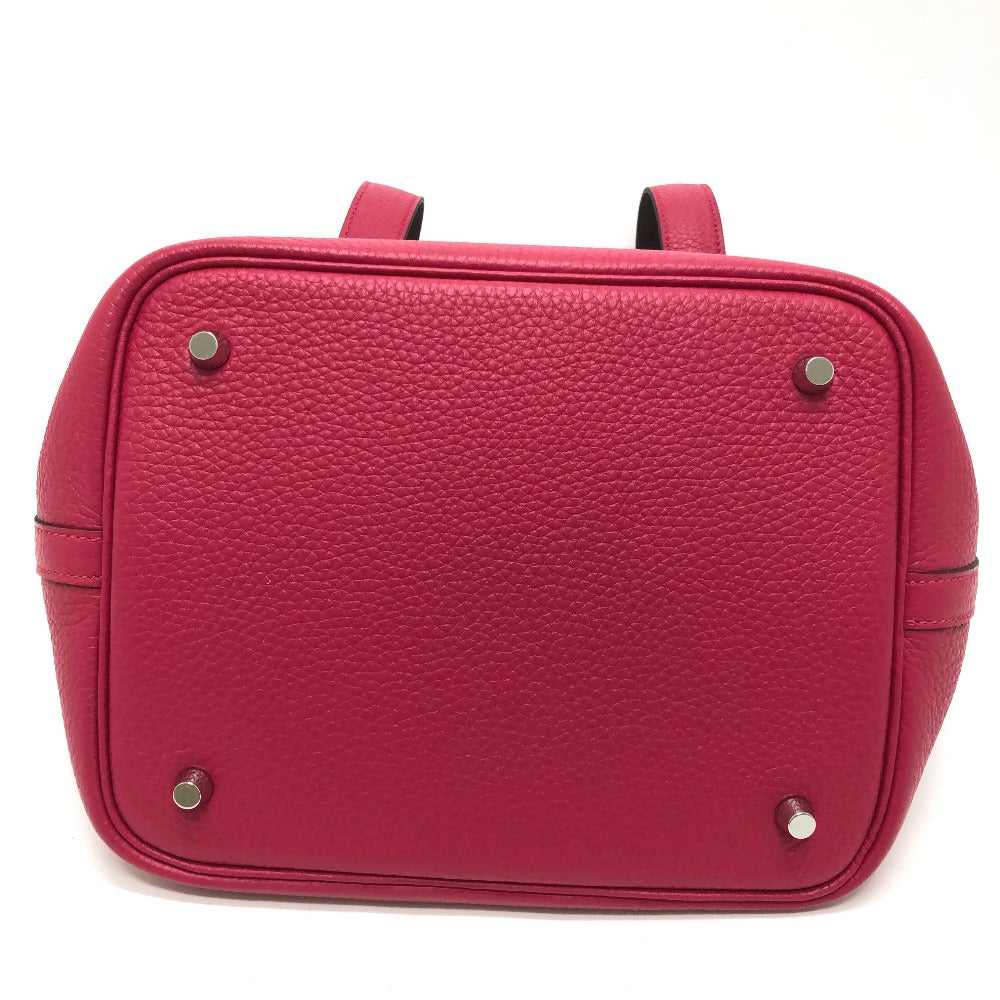 HERMES Handbag Togo Pink type Tote Bag Picotin Lock MM 22