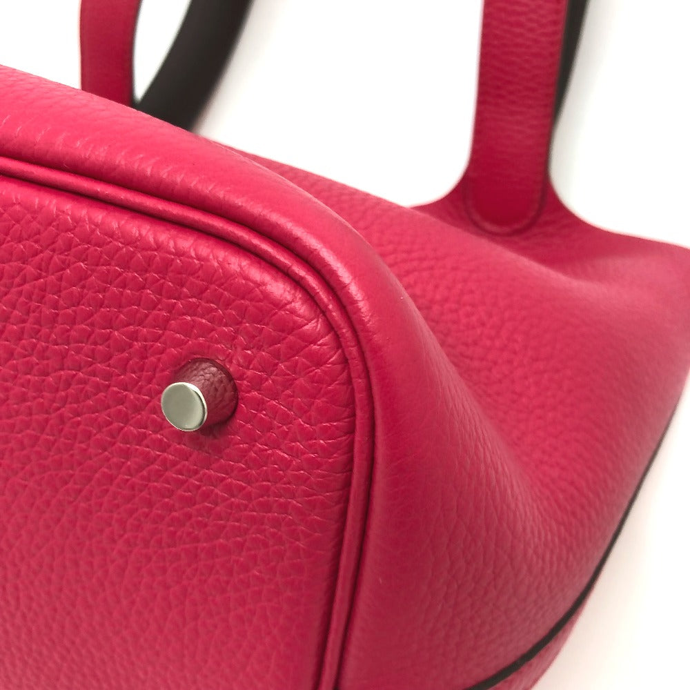 HERMES Handbag Togo Pink type Tote Bag Picotin Lock MM 22