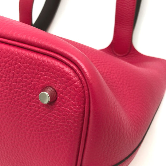HERMES Handbag Togo Pink type Tote Bag Picotin Lock MM 22