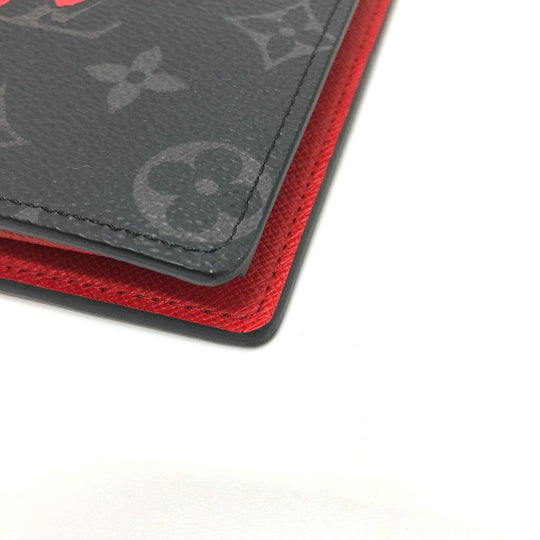 LOUIS VUITTON Long Wallet Purse M80931 Monogram Eclipse Canvas black Monogram Eclipse Portefeuille Braza mens Used Authentic