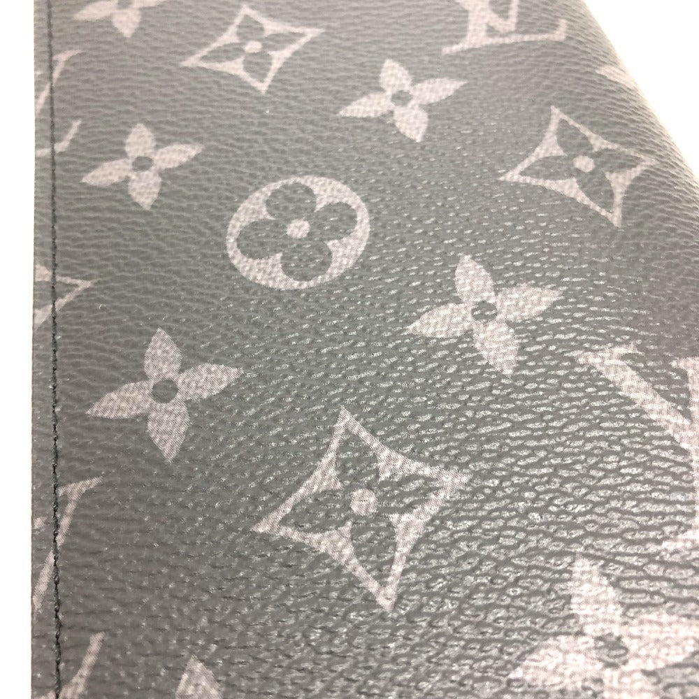 LOUIS VUITTON Long Wallet Purse M80931 Monogram Eclipse Canvas black Monogram Eclipse Portefeuille Braza mens Used Authentic